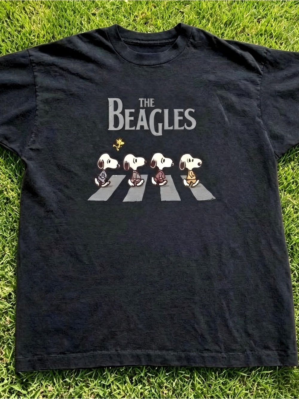 The Beagles black Women Men T-shirt unisex